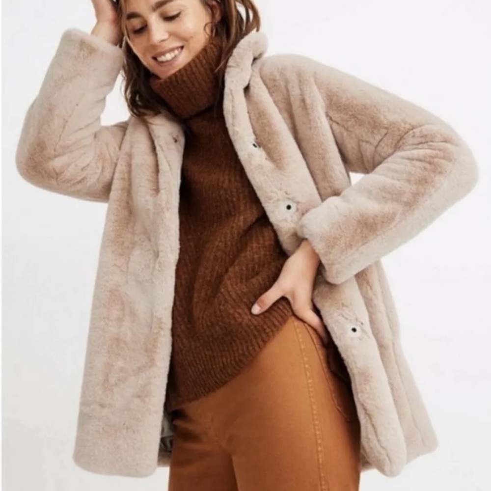 Madewell Faux Fur Coat